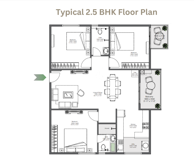 Ankura Meridian Whitefield Floor plan